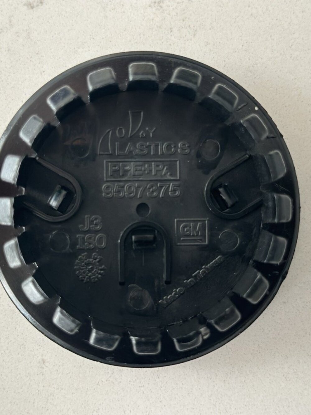 Set of 4 67mm Cadillac Gloss Black Wheel Center Caps - Black Logo